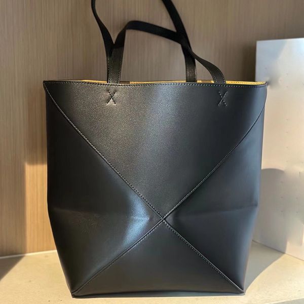 Kadın çantası pürüzsüz deri kat tote çanta buzağı alışveriş çantası ünlü tasarımcı çanta tote çanta lüks el çantaları gündelik çanta ünlü çanta mektup tote