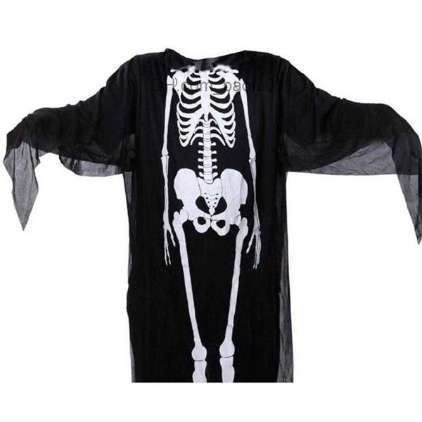Тематический костюм Хэллоуин для взрослых и детей Ролевая игра призрака скелета скелета с скелетом для печати для карнавального костюма карнавальная вечеринка костюм Z230804