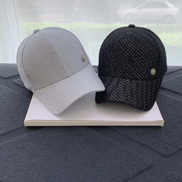 Ballkappen Frühlingsausflug Hut Damen Koreanische Version der Strass-Baseballmütze Sommermode All-Match Street Sunshade Trucker