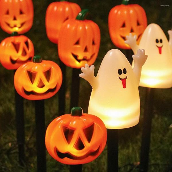 Lanterna di zucca senza fiamma Tea Light Halloween a batteria Decorazioni per feste