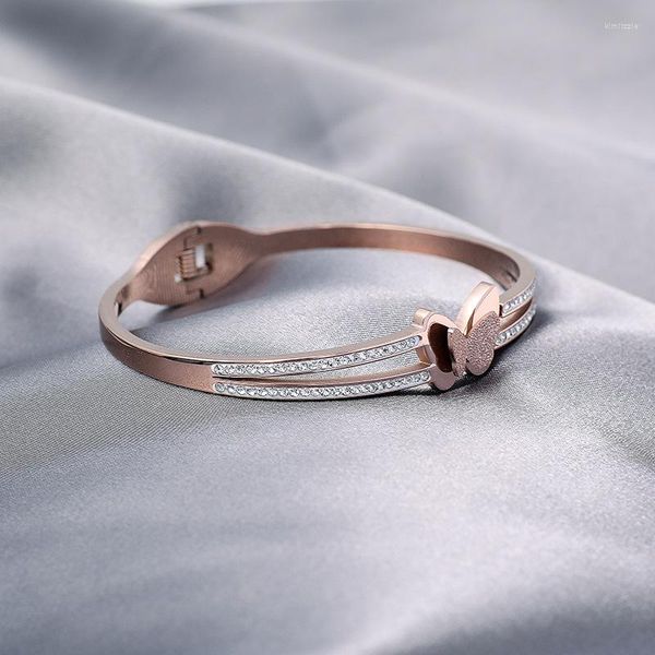 Bracelete Design de Nicho Conciso Pulseira Mulher Mori Vento Frio Senhora Ie Ornamento de Titânio Pegue o Anel de Mão