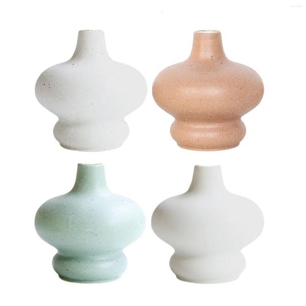 Vasos Moderno Minimalista Vaso De Cerâmica Ornamento Porcelana Arte Decorativa Recipiente De Flores Secas Para Adorno De Casamento Interior