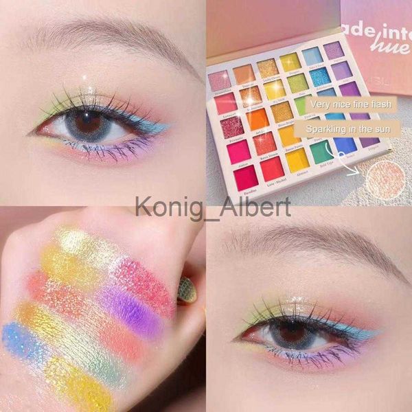 Lidschatten MGL 30-Farben-Lidschatten Glitzerndes wasserdichtes Augen-Make-up Pearly Matte Glitter Lidschatten Regenbogen-Palette Maquillajes Para Mujer x0804