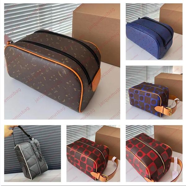 Dopp Kit туалетная сумка дизайнерские косметички женские косметичка карман для стирки Сумка для туалетных принадлежностей Wash Clutch кошелек кошельки Hobo письмо Sacoche dhgate M46696 M82576