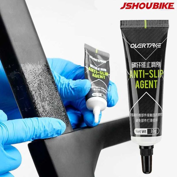 Ferramentas OVERTAKE Fibra de Carbono Agente Antiderrapante 10ml Mountain Road Bike Selim Guiador Quadro Haste Antiderrapante Graxa para Bicicleta HKD230804