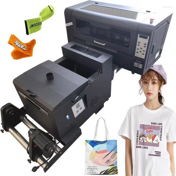 Film DTF Drucker 30 cm Digital T-shirt Stoff Textil Dual Eps XP600 Druckkopf Shaker Pulver Maschine Dft