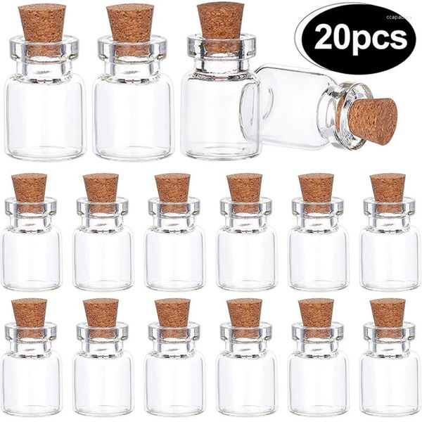 Lagerung Flaschen Wunsch Geschenk Großhandel Flasche Driften Mit Stopper 50/20/10 stücke Anhänger Mini Kork Glas Nachricht Party leer