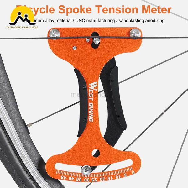 Strumenti Misuratore di tensione dei raggi per mountain bike Costruttori di ruote per biciclette Strumento di riparazione Accessori per impugnature comode Strumento di riparazione per bici tensiometro HKD230804