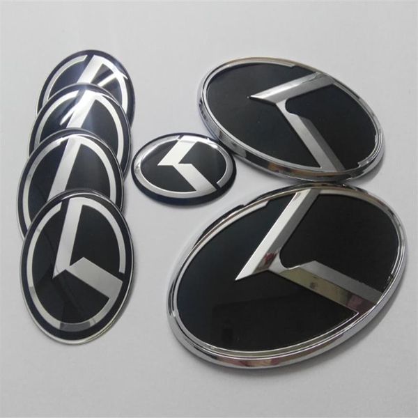7 pz 1 set nero K logo distintivo emblema adesivo 3d per KIA OPTIMA K5 2011-2017 auto emblemi265S