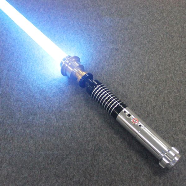 Espadas de LEDArmas 110CM Neo Pixel LightSaber Luke Star Black Series Skywalker Vader Sword Five of gift especial kids toy Espada luminosa Laser Toy 230803