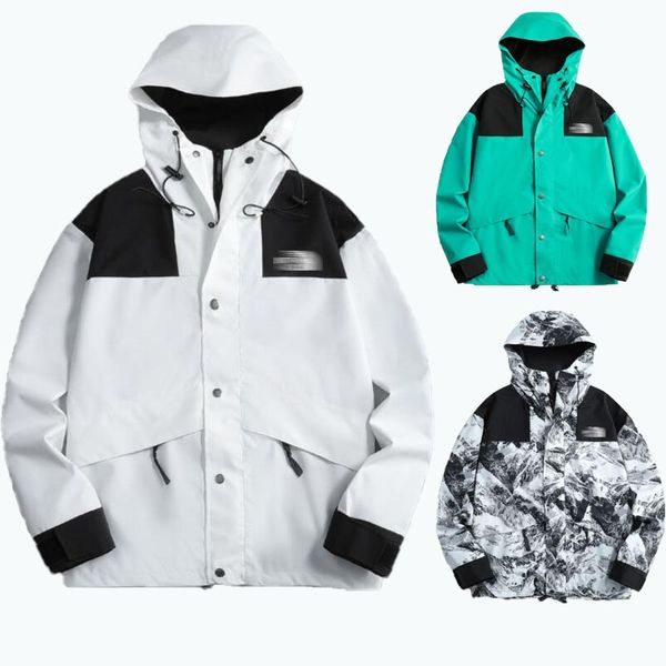 Luxuriöse Herrenjacken, Herrenmode, Oberbekleidung, Mäntel, lässige Windjacke, langärmlige Outdoor-Windjacke mit Buchstaben, wasserdichte Jacke mit großem Logo, nf