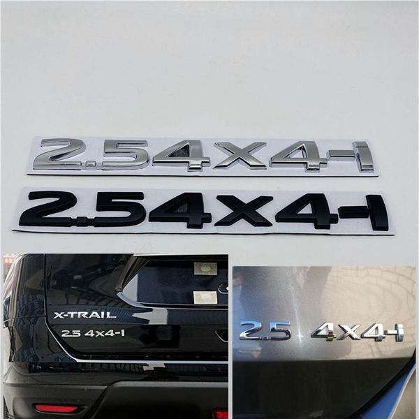 2 5 4X4-i Autoaufkleber Abzeichen Heckklappenaufkleber Metallemblem für Nissan X-trail Tiida Altima Qashqai Leaf Juke Note T32 T31 Murano243g