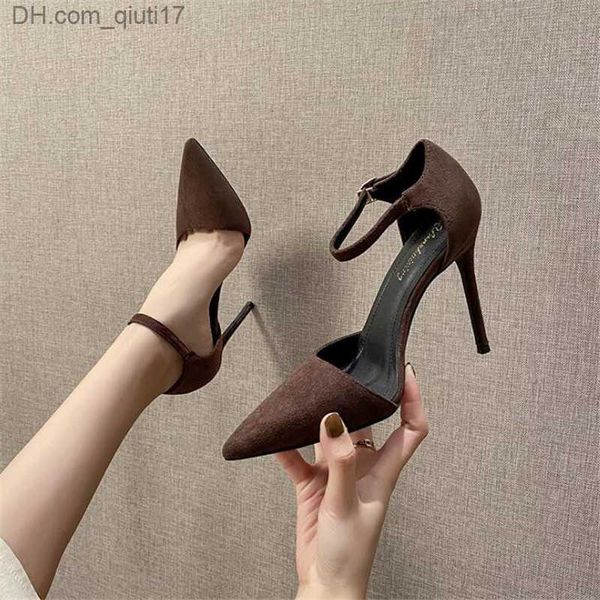 Kleidschuhe Damen High Heels 10 cm Sexy Damen Pumpfüße mit dünner Spitze Party Damen Hochzeitsschuhe 6 cm 8 cm Schlanke High Heels Z230804