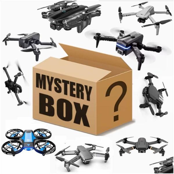 Drones com 50% de desconto na caixa misteriosa Lucky Bag Rc Drone com câmera 4K para anúncios, crianças, controle remoto, menino, presentes de aniversário, entrega direta Dh70P