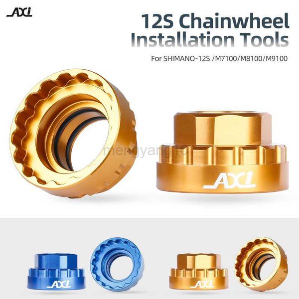 Strumenti Strumento di rimozione dell'adattatore dell'anello di bloccaggio della corona a 12 velocità della bicicletta Strumento di installazione della corona a montaggio diretto per TL-FC41 M7100 M8100 M9100 HKD230804