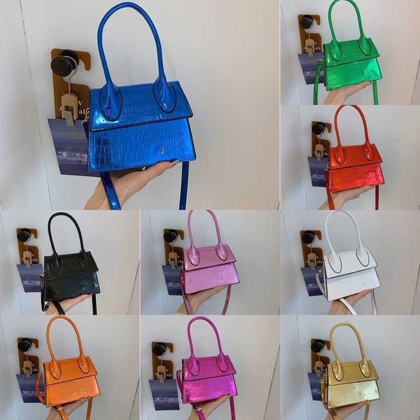 Jcbag Totes Candy Colors Mulheres Na Moda Bolsas Transversais Elegante Textura Brilhante Bolsas de Ombro Para Homens Handle Designer Bolsas Bolsa