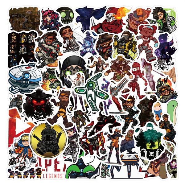 Novo à prova d'água 10 30 50 100 PCS Apex Legends Jogo Adesivos DIY Laptop Bagagem Skate Telefone Guitarra Carro Adesivo Decalques Crianças Brinquedo s286T