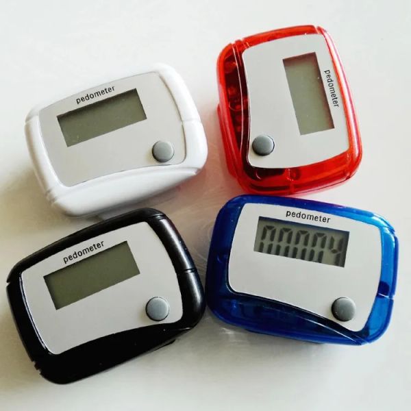 wholesale Contatori di vendite calde Mini contapassi LCD Calorie delicate Calcolo della distanza percorsa Contatore digitale per la salute 4 colori LL