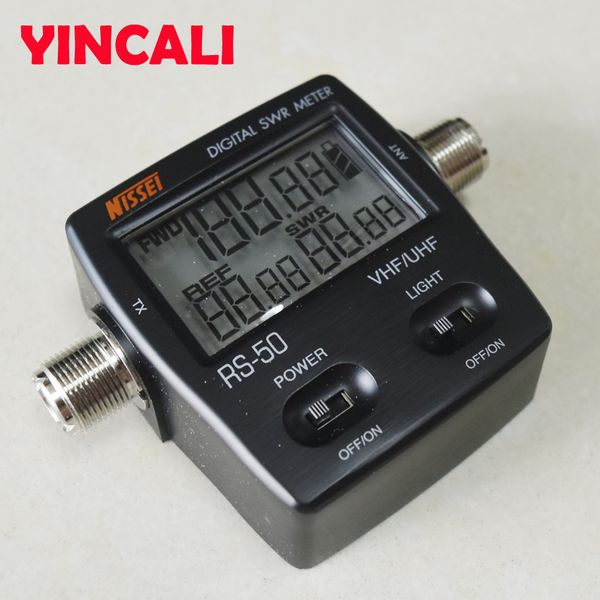 2 Pz/lotto Digital SWR Rapporto Onde Stazionarie Misuratore di Potenza RS-50 SWR Meter 125-525 MHz per Misurare la Frequenza e la Potenza di Uscita