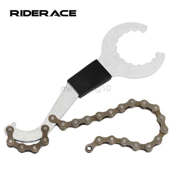 Ferramentas 3 em 1 ferramenta de remoção de volante de cassete de bicicleta com chave de roda dentada de chicote de corrente MTB bicicleta de estrada removedor de suporte inferior chave inglesa BB HKD230804