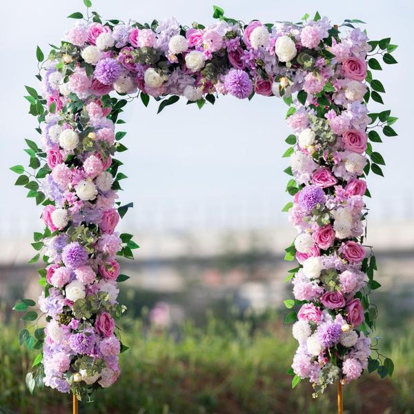 Flores decorativas grande fileira de flores artificial casamento banquete porta arco decoração fundo parede guia de estrada casa sala de trabalho faça você mesmo