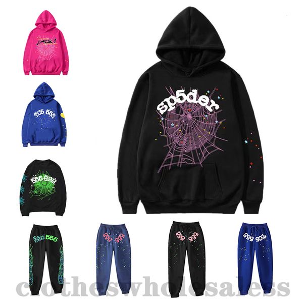 Designer-Hoodie SP5DER Hoodie Pink Spider Hoodie Young Thug Star im gleichen Stil 555555 Das übergroße Kapuzen-Sweatshirt „The Beauty Tide“ kann von Männern und Frauen getragen werden