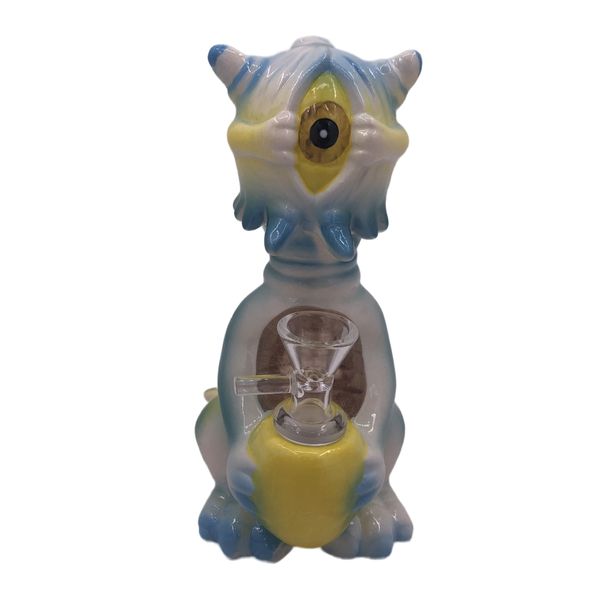 6,9-Zoll-Keramik-Wasserpfeifen, Wasserpfeifen, One-Eyed-Baby-Dinosaurier-Keramikbong