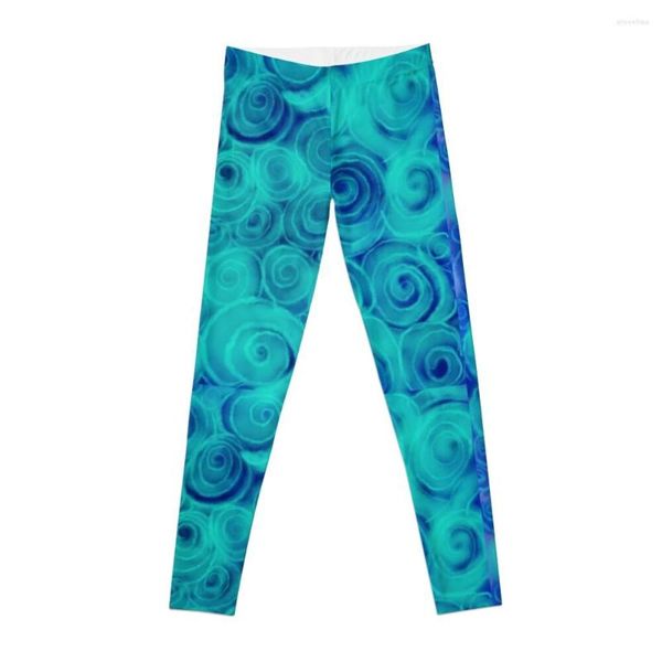 Pantaloni Attivi Spirali Luminose Leggings Palestra Yoga Abbigliamento Donna Abbigliamento Sportivo