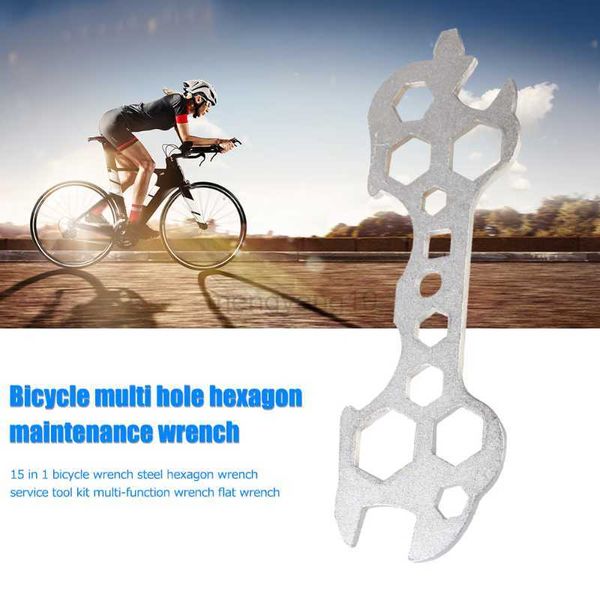 Ferramentas chave plana multifuncional para bicicleta, furo hexagonal, ferramentas de reparo portáteis, acessórios para mountain bike, instalação de kit de ferramentas de reparo HKD230804