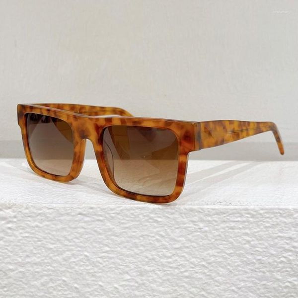 Occhiali da sole INS Brand Classic PR21WS Tortoise Vs Brown Men Shades Trend 2023 Square Acetate Solar Glasses For Women