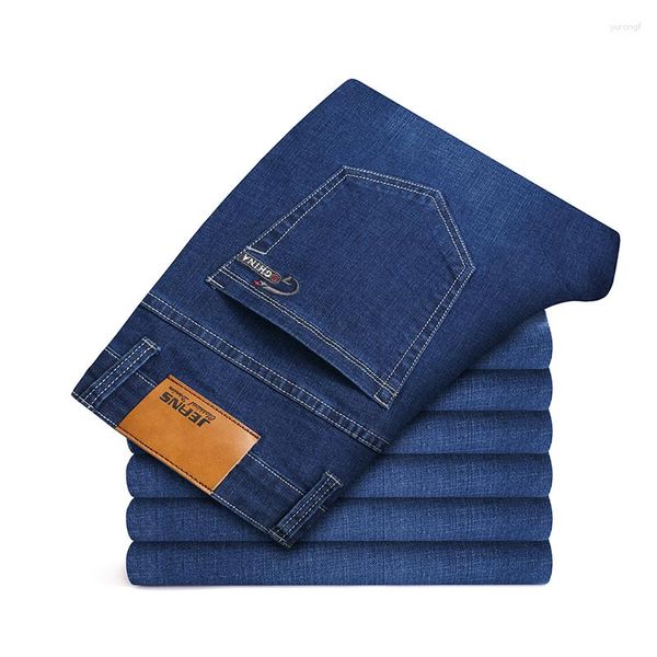 Jeans da uomo Uomo Oversize Nero Blu Allentato Taglia grande per pantaloni grassi casual Pantaloni cargo Pantalon Homme 42 44 46