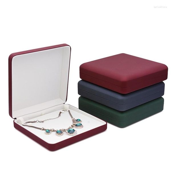 Sacchetti per gioielli 1Pcs 18x18x4.5cm Love Pearl Box Collana Regalo Suocera Festa della mamma Set