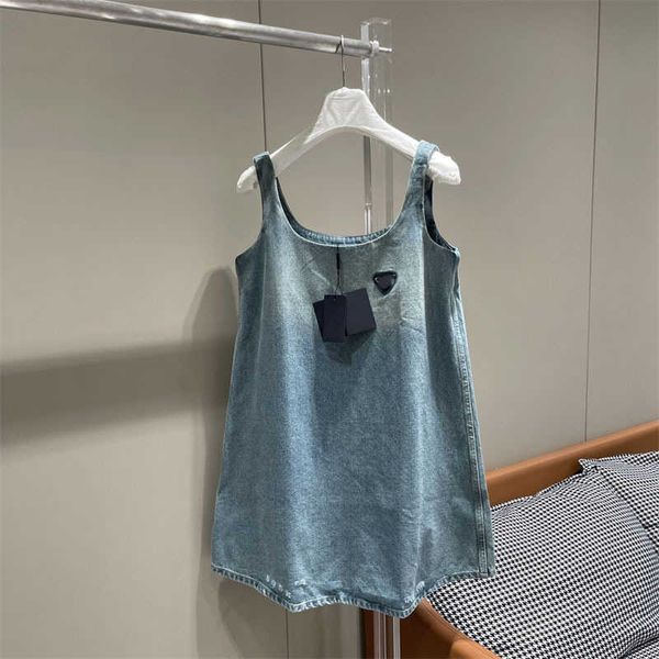 Abito estivo da donna con gilet caldo dolce e fresco, multi-lavaggio, a triangolo, nuovo stile estivo