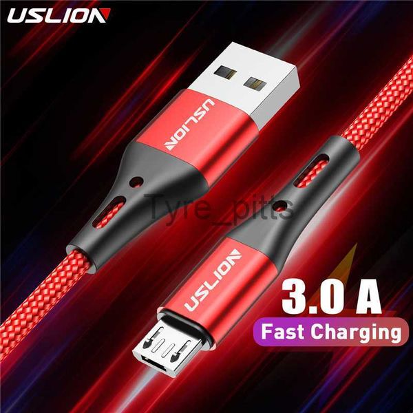 Ladegeräte/Kabel USLION 3A Micro-USB-Kabel Schnelllade-USB-Datenkabel für Samsung S6 Xiaomi Redmi Note 4 Android Micro-USB-Kabel Mobiltelefon x0804