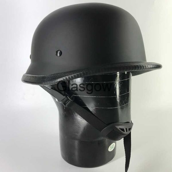 Motorradhelme Klassischer Retro-Helm Motorradhelme Männer Sonnenschutz Soldat Kriegshelm Halbhelm Capacetes Para Moto Crash Cap TZ01 x0802