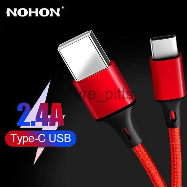 Carregadores/Cabos 50cm 1m 2m 3m Cabo USB tipo C para Xiaomi Redmi Note 7 Mi 9 9T Samsung S10 S9 Fio de carregamento rápido USB C Cabo de carregamento para celular x0804