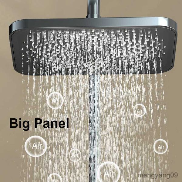 Soffioni doccia da bagno Soffione doccia a pioggia a pannello grande Soffione doccia a pioggia a soffitto ad alta pressione Spruzzatore superiore Doccia Accessori bagno R230804