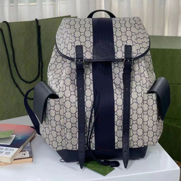 Tasarımcı seyahat sırt çantası büyük kapasiteli sırt çantaları erkekler deri omuz crossbody çanta tam harfler okul çantası sırt çantaları kadın haberci çanta çanta kılıfları