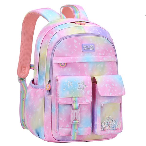 Рюкзаки милый детский школьный рюкзак для девочек водонепроницаемые сумки принцесса подростковая школа 230803