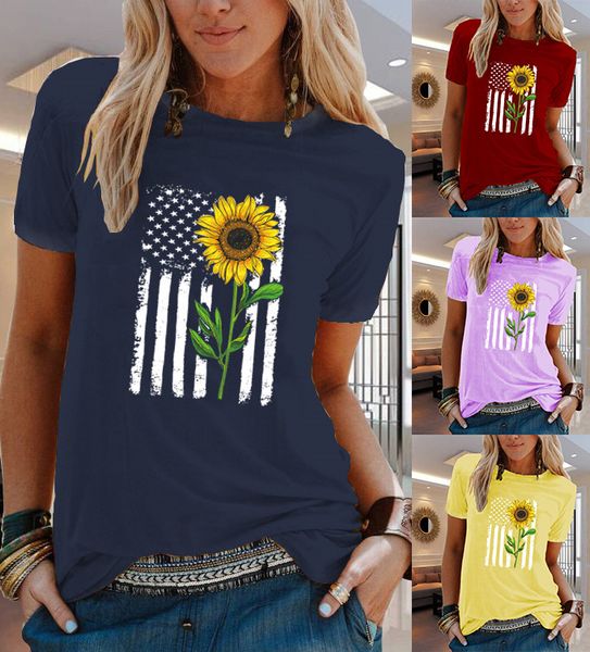 OC-VIP00010 Büyük Kısa Kollu T-Shirt Yaz Kadın Çiçekleri ve Bitkileri Desen Karikatür Kalp Üstü Kişiselleştirilmiş Özelleştirme Deseni DIY