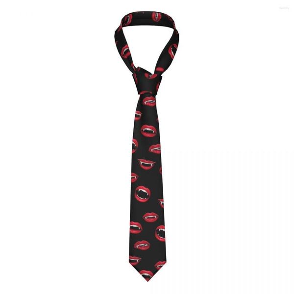 Галстуки -галстуки вампир губы Хэллоуин галстук мужчины женщины полиэстер 8 см галстук для мужского шелк с широкими аксессуарами Cravat свадебный бизнес