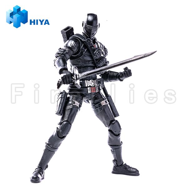 Figure militari 1/18 HIYA Action Figure da 3,75 pollici Mini serie squisita G.I.JOE Snake Eyes Anime Model Toy 230803