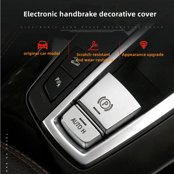 Auto Elektronische Handbremse Automatische Parktaste Dekorative Aufkleber für Bmw 3 5 6 7 Serie X1 X3 X4 X5 X6 F30 E90 E92 F10 Gt Acc289o