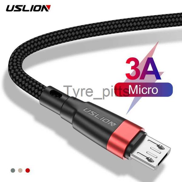 Carregadores/Cabos USLION Micro USB Cable para Samsung Android Data Cable QC 3.0 Fast Charging Cable for Xiaomi Redmi Mobile Phone USB Cable x0804