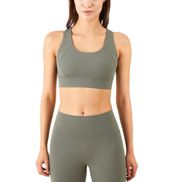 Nouveau soutien-gorge de sport tout-en-un soutien-gorge de fitness push-up à fermoir sans couture pour femmes antichoc