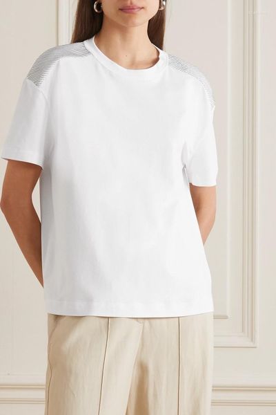 Женская футболка для футболок для весны и лета 2023 Комфортная футболка с короткими рукавами с коротки