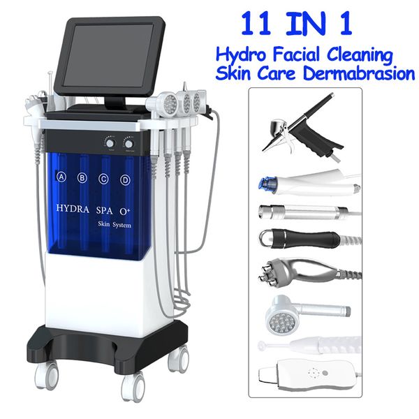 Microdermoabrasione RF Rimozione delle rughe Oxygen Jet Peel Spray Gun Hydrofacial Spot Removal Skin Scrubber Machine