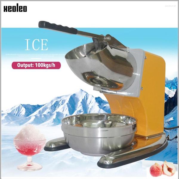 Kommerzieller Eisbrecher, Smoothie-Maker, Rasiermaschine, Schneekegelmühle, 110 V/220 V, Orange/Rosa/Grün