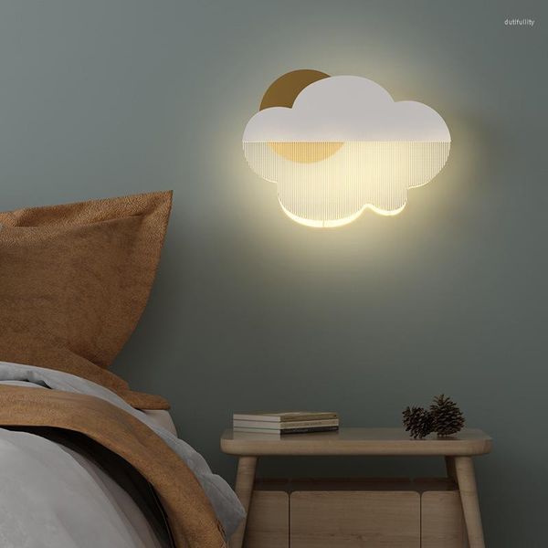 Lampade da parete Nordic Simple Modern LED Personalità creativa Fiore Soggiorno Plafoniera Camera da letto in acrilico Studio Lampada calda al gelsomino