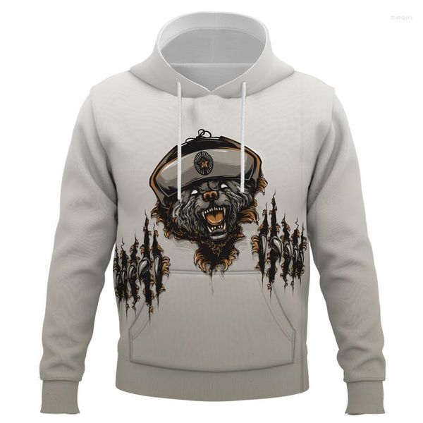 Erkek Hoodies Hayvan Baskısı 3d Erkekler Kadın Çocuk Moda Külot Uzun Kollu Sweatshirt Sokak Giyim Erkek Kız Çocuk Ceket